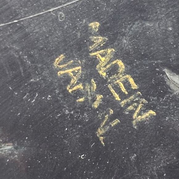 Vintage Japanese Crane String Holder Flying Birds - Hand Painted Round Dispenser - Picture 6 of 10